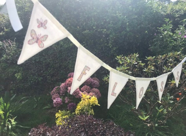 Personalised Butterfly Bunting with Liberty Print