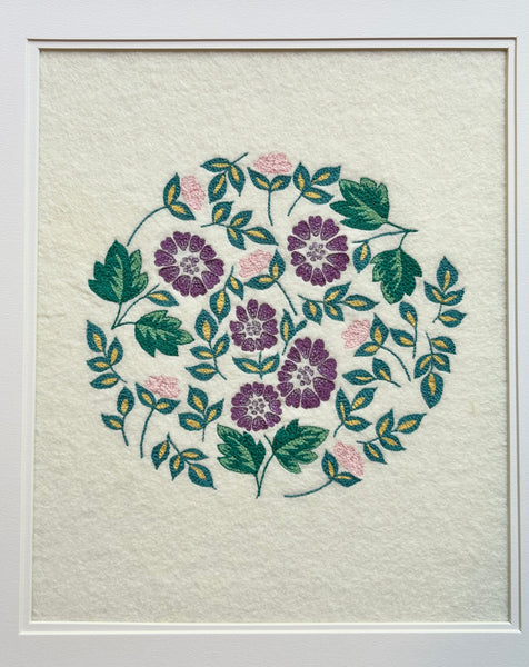 ‘Aubeterre Floral’  embroidered picture