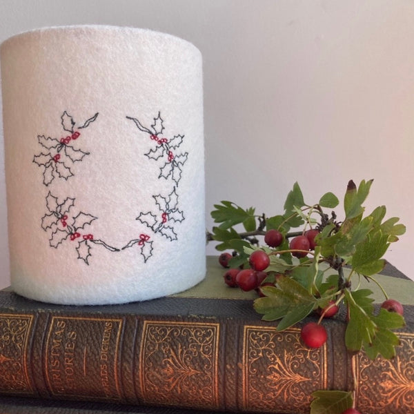 Holly Wreath Lantern
