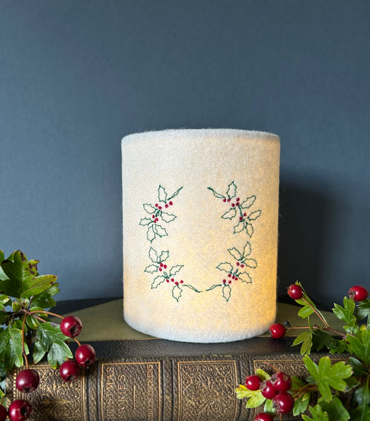 Holly Wreath Lantern