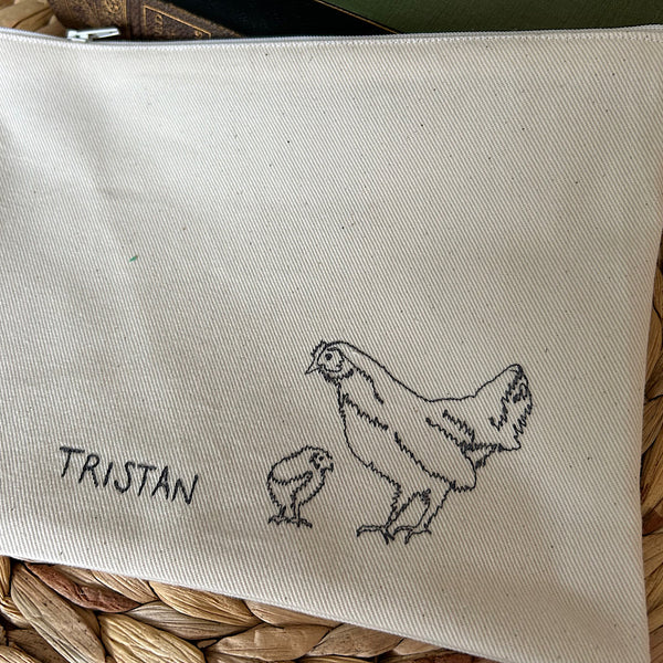 Easter ‘Chicken’ personalised pouch
