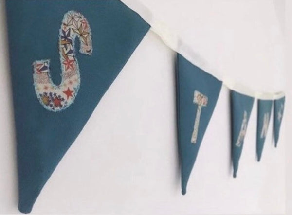 Personalised Star Bunting with Liberty Print