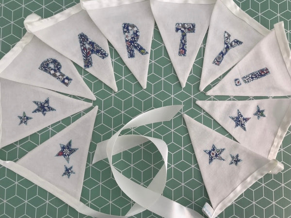 Personalised Star Bunting with Liberty Print
