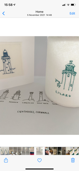 Cornish Lighthouse Lantern in collaboration with Hermione Rose